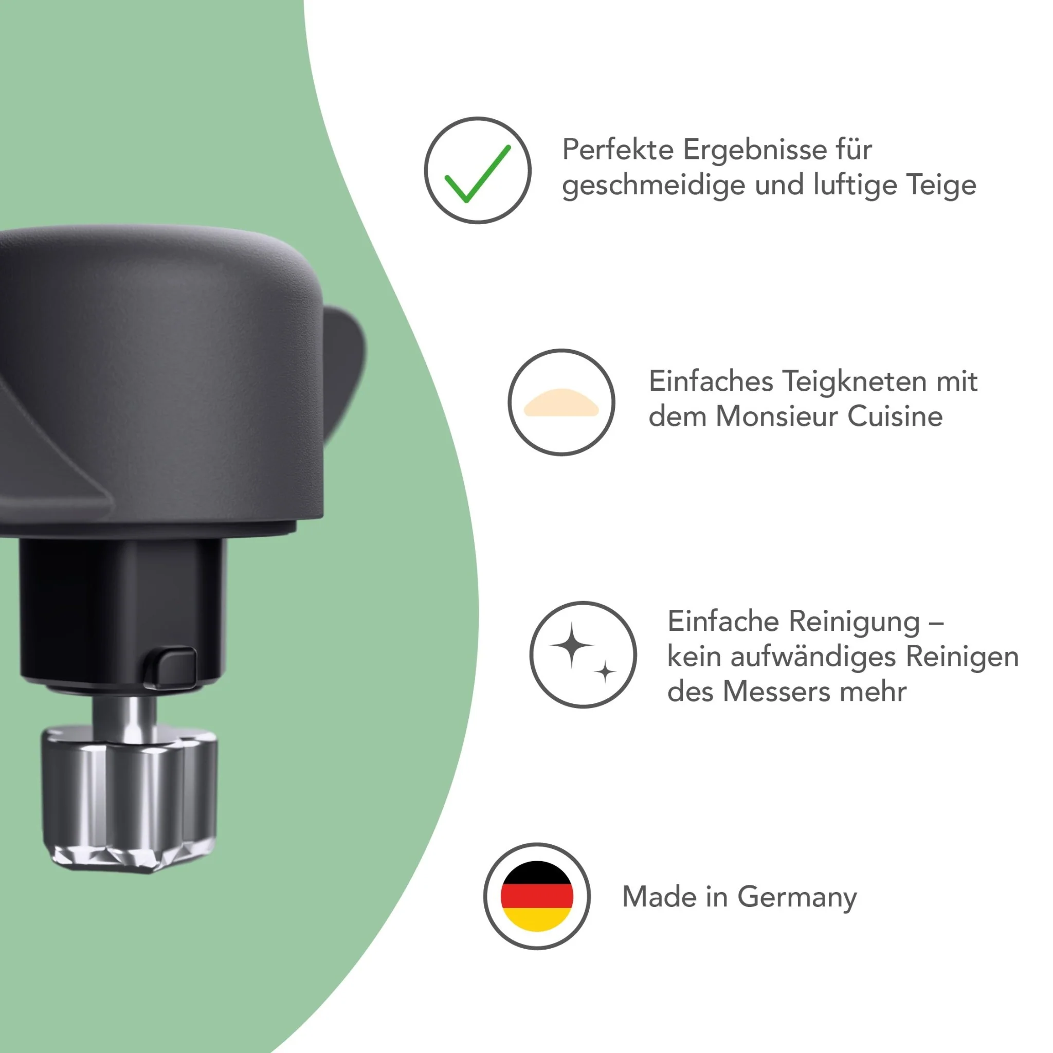 TeigMeister | Kneteinsatz für Monsieur Cuisine Connect, Trend, Smart & Compact - Image 3